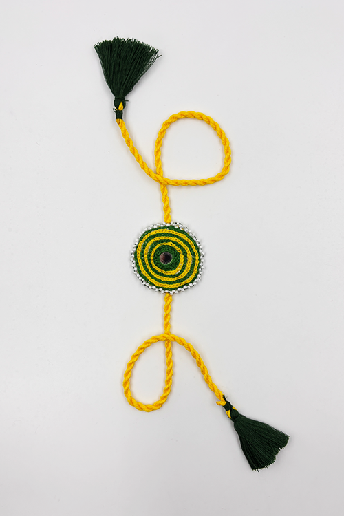 Antarang Yellow Green Bhai Rakhi-1