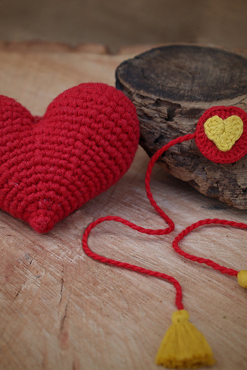 Himalayan Blooms Rakhi,Heart Hanging