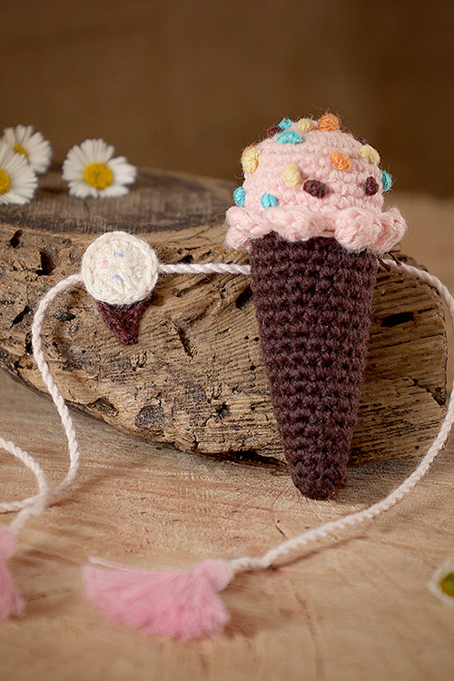 Himalayan Blooms Rakhi,Ice Cream Toys