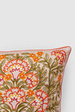 Dast-E-Gul Aari Embroidered Cushion Cover - Cream