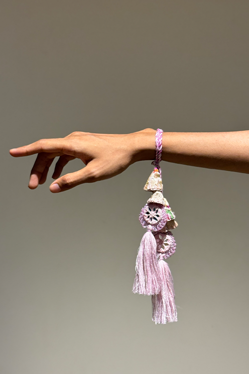 Antarang Lavendar Jumki Bhai-Bhabhi Rakhi Set