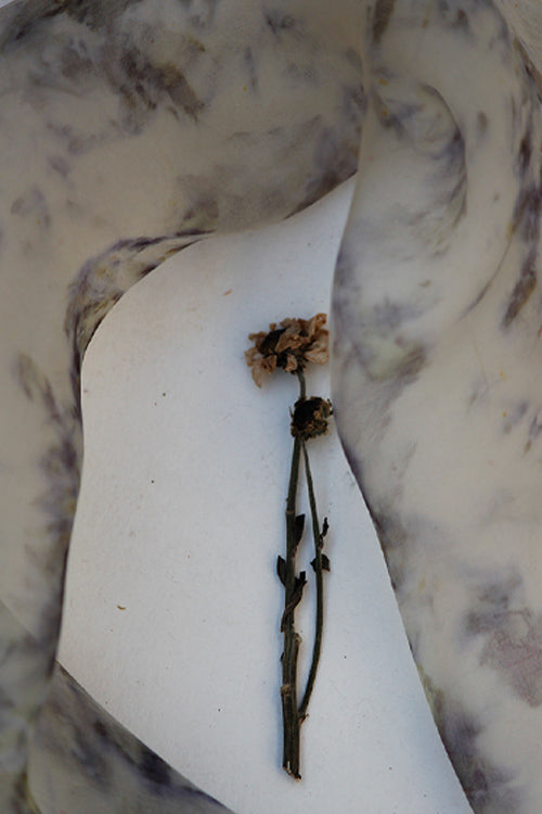 Mulya "Ayushi" Eco Printed Organza Yardage
