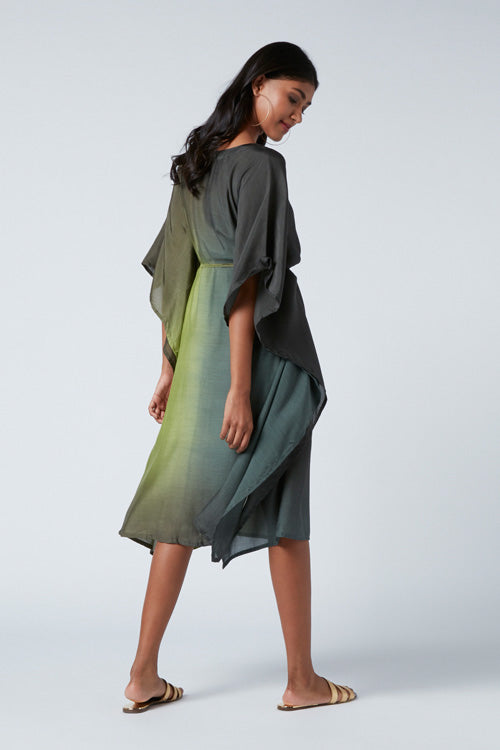 Okhai 'Daphne' Muslin Modal Ombre Kaftan Dress | Rescue