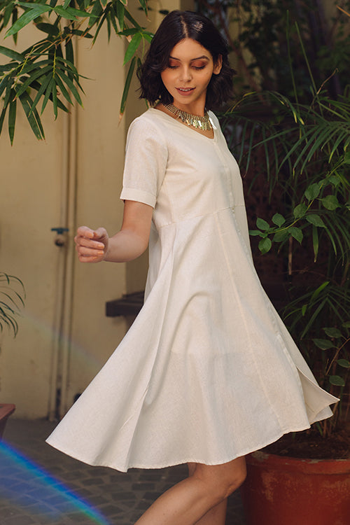 Hannah Jute Silk Dress Online For Women