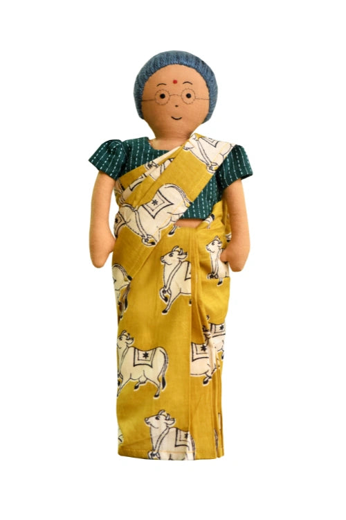 The Good Doll Nilah'S Paati 12 Inch Girl Doll Yellow Saree