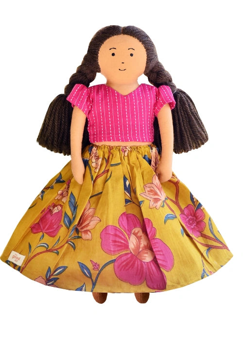 The Good Doll Nilah 12 Inch Girl Doll Classic Skirt Blouse Set