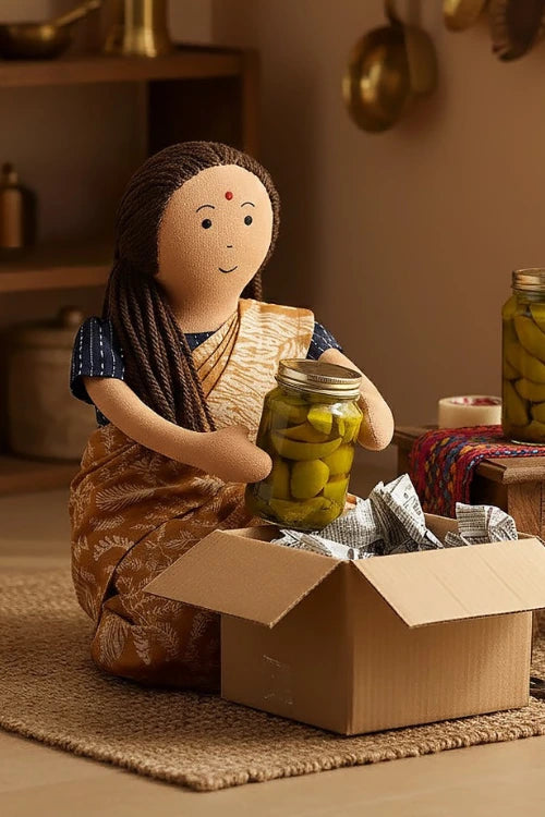 The Good Doll Nilah'S Amma 12 Inch Girl Doll Beige Saree