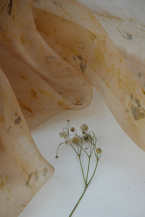 Mulya "Akshi" Eco Printed Organza Yardage