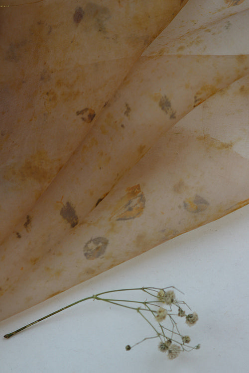 Mulya "Akshi" Eco Printed Organza Yardage