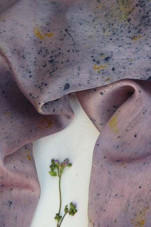 Mulya "Indra" Eco Printed Chanderi Yardage