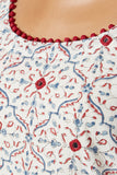 Okhai 'Ether' Embroidered Cotton Hand Block Print Kurta | Relove