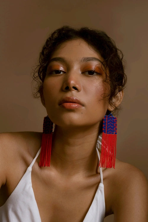 Melo Studio Neelakshi Hand Beaded Earrings