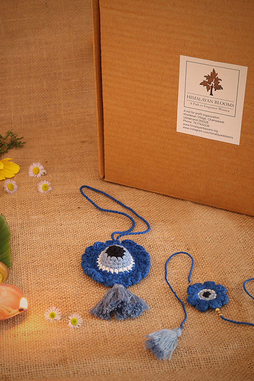 Himalayan Blooms 1 Rakhi,Ee Bunting,Rauli,Rakhi Gift Hamper