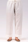 Dharan Linen Straight White Palazzo Pants For Women Online
