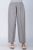 Dharan Printed Straight Grey Pants For Women Online