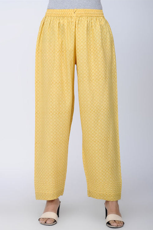 Buy online Yellow Solid Trouser from bottom wear for Women by Fabbibaprints  for ₹589 at 69% off | 2024 Limeroad.com