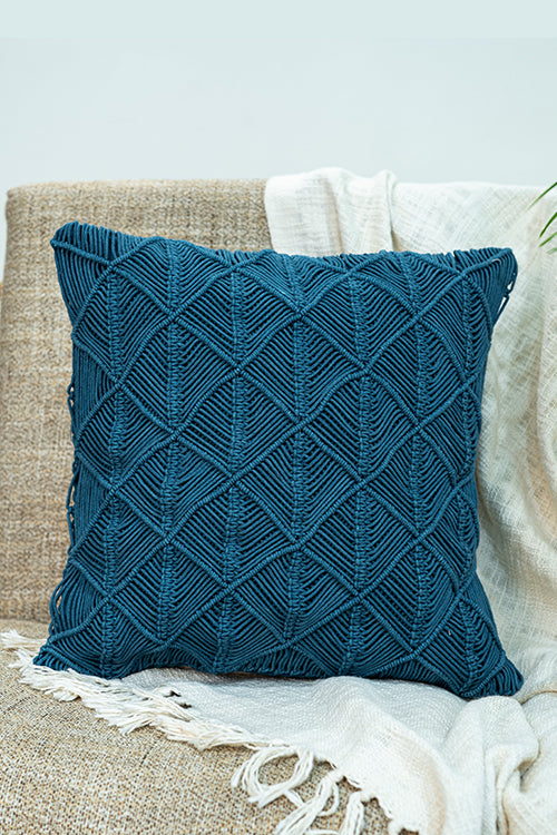 108Knots Cross Knot Hand-Knotted Cushion Cover (Single Pc)