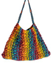 Maya  Blended Sriped Hand-Knotted Tote
