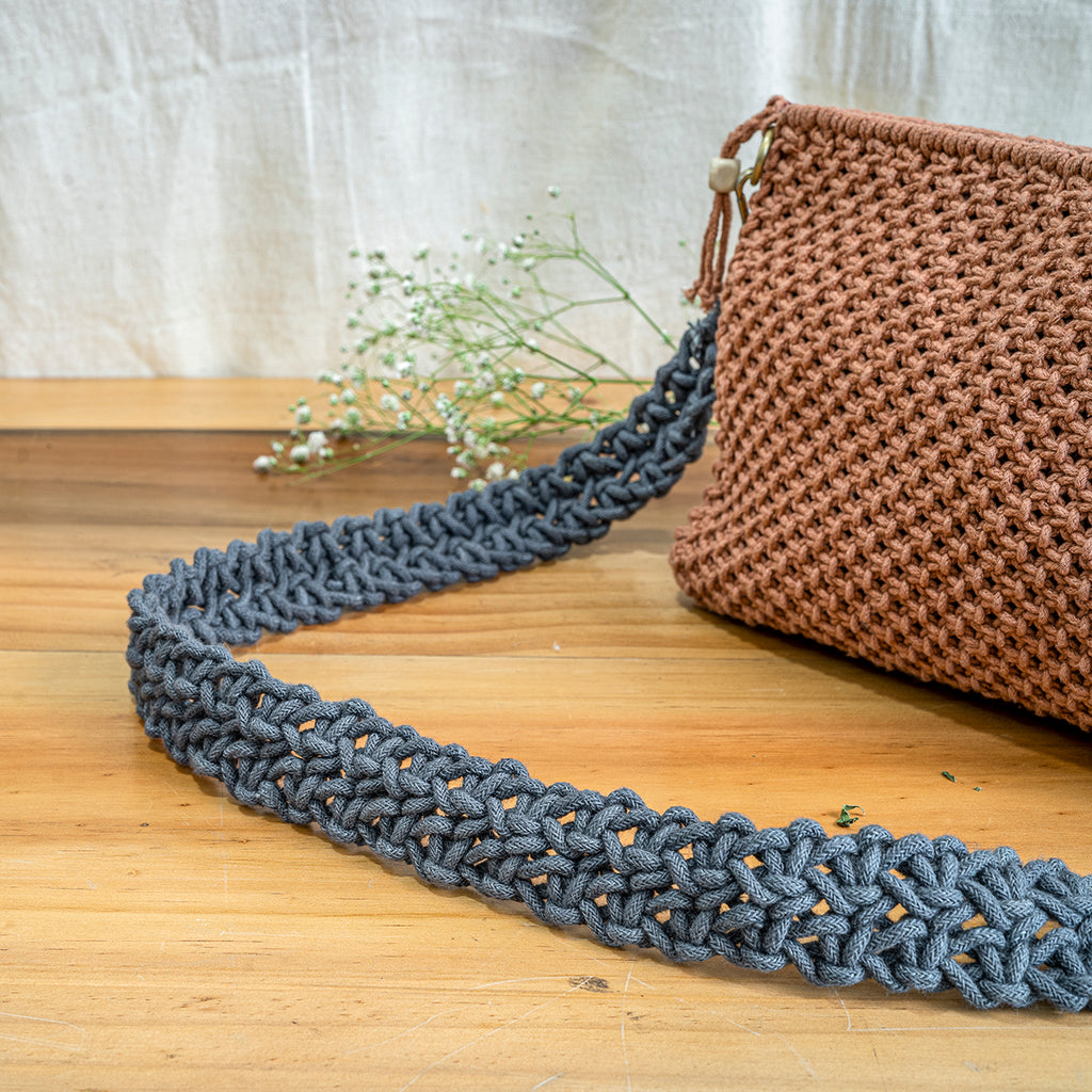 Classic wide Hand-Knotted Bag Straps