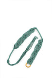 One 'O' Eight Knots Dash and Diamond Double Length Hand-Knotted Curtain Tie-Back (Set of 2)