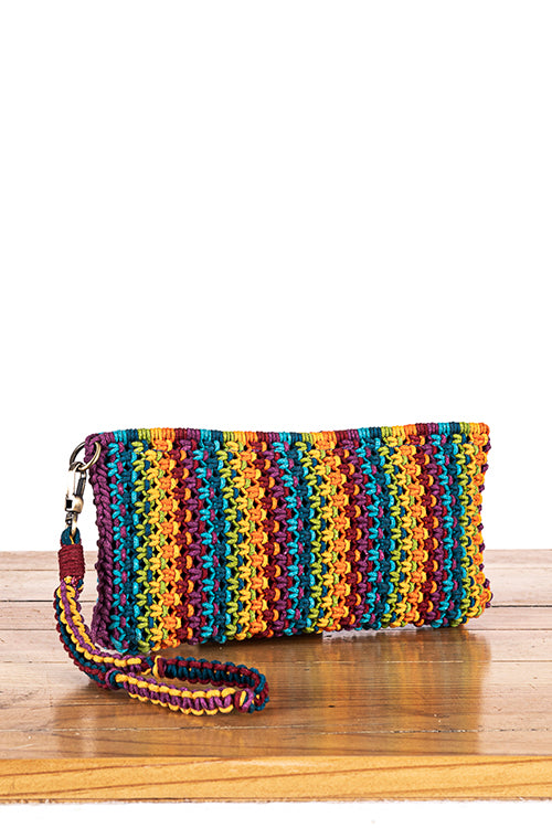 108Knots Iris Blended Hand-Knotted Pouch