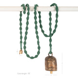 108Knots Meander Hand-Knotted Wind Chime with Metal Bell(Long)