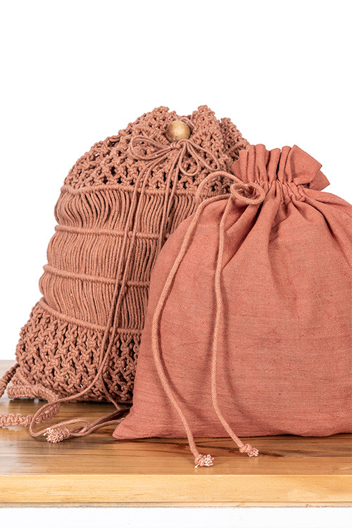 Summer Bloom Hand-Knotted Bag Pack