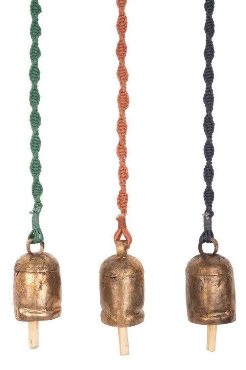 108Knots Meander Hand-Knotted Wind Chime with Metal Bell(Long)
