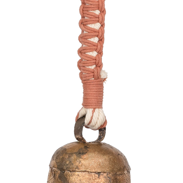108Knots Intertwined Hand-Knotted Wind Chime with Metal Bell(Long)
