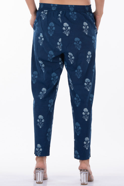 Dharan "Buta Pants" Indigo Block Printed Pants