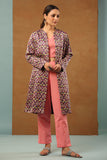 Shuddhi Russian Violet Mashru Silk Jacket Long