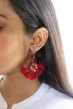  Moral Fibre Red Diamond Handmade Mirror Earring Online