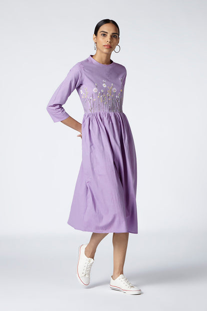 Okhai 'Wildflowers' Embroidered Cotton Dress