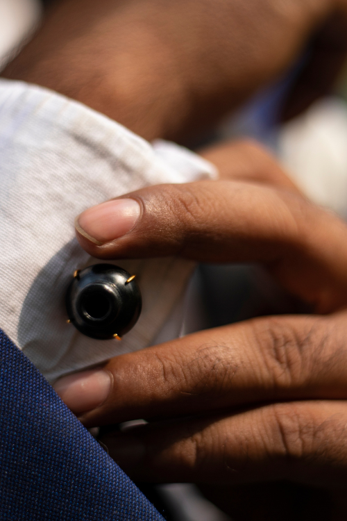 Kabbish'S  Black Pottery Kalash Cufflinks