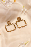 Handmade Gold Tone Box Brass Earrings Online