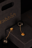 Kabbish'S Sikahar Dangler Earrings, Black Pottery