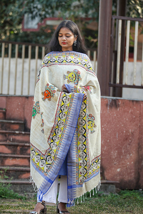 Diorama Designs Madhubani Cotton Dupatta