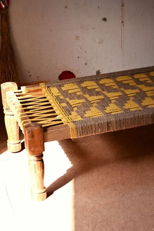 Sirohi Champa Jute & Cotton Charpai