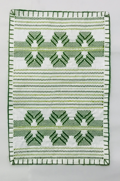 Samuday Craft Set Of 6 Green Taat Table Matt