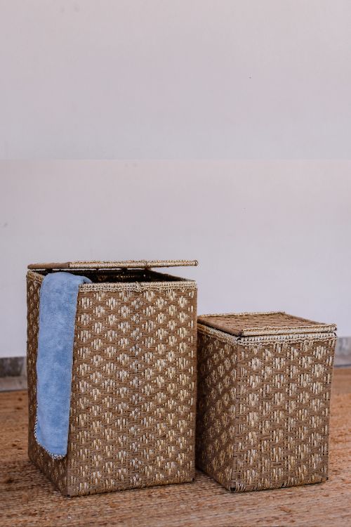 Sahara Upcycled Plastic Laundry Basket