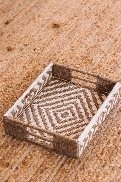 Sirohi Heera Natural Jute Tray