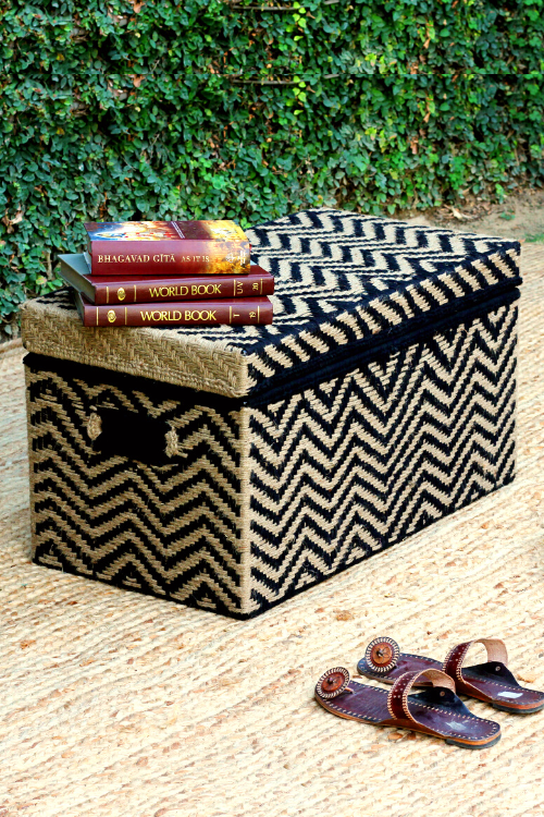 Sirohi The Buff Jute & Cotton Trunk