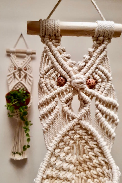 macrame owl plant hanger Buy Owl Handcrafted Macrame Plant hanger Online – Okhaistore