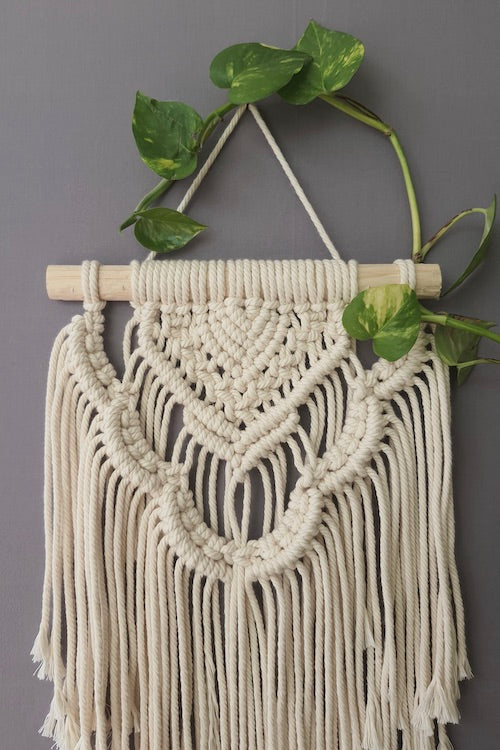 Buy Waterfall Handcrafted Small Macrame Wall Hanging Online