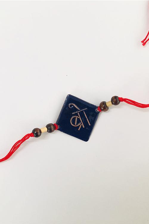 Okhai 'Dulari' Copper Enamel Rakhi-14