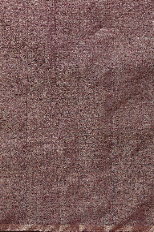 Handweave Maheshwari Handloom Full Tissue Saree Col-Voilet