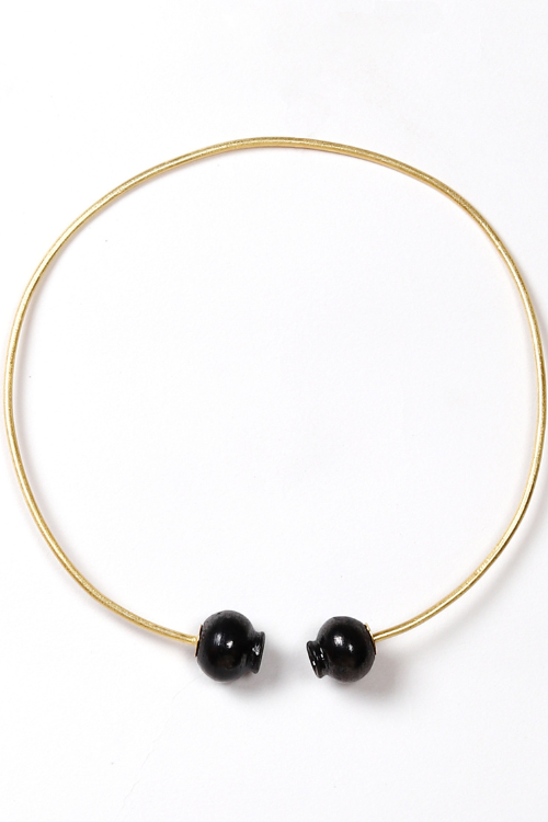 Kabbish'S Kalash Choker Of Black Pottery