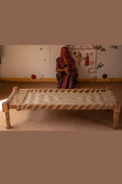 Sirohi Afternoon Natural Jute Charpai