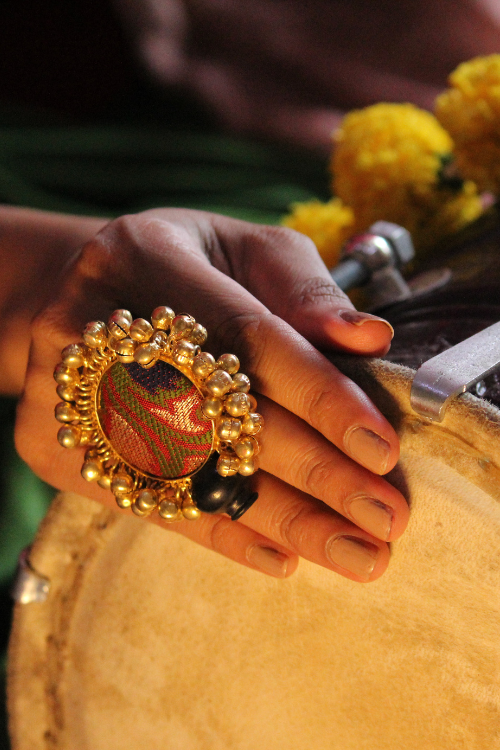 Kabbish'S Bharatnatyam Ghungroo Ring, Black Pottery