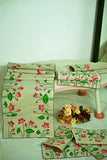 Handpainted Pichwai Chanderi Silk  Table Runner